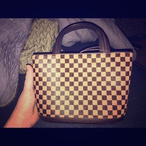 Louis Vuitton checkered mini tote